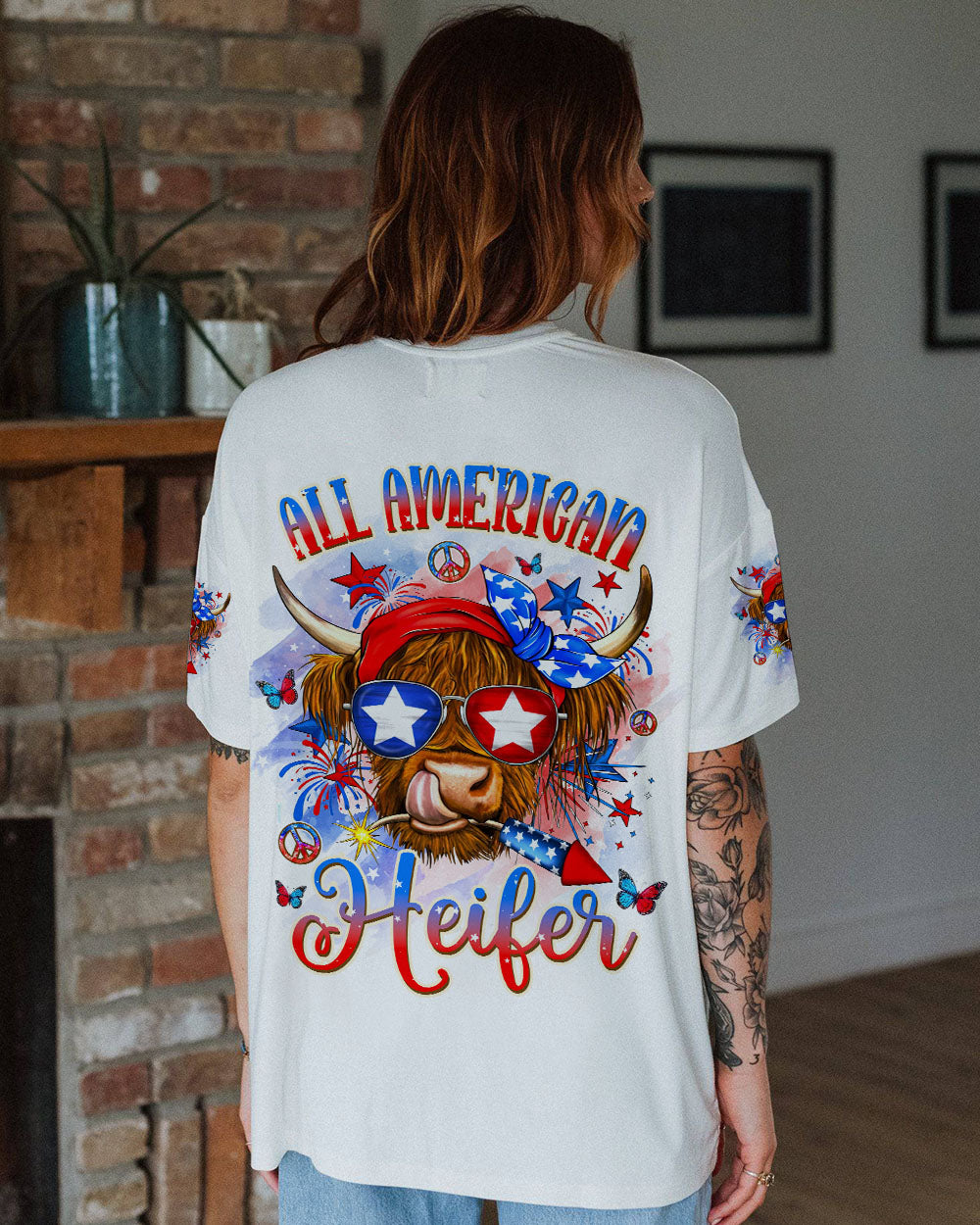 ALL AMERICAN HEIFER INDEPENDENCE DAY ALL OVER PRINT - TLNZ2205244