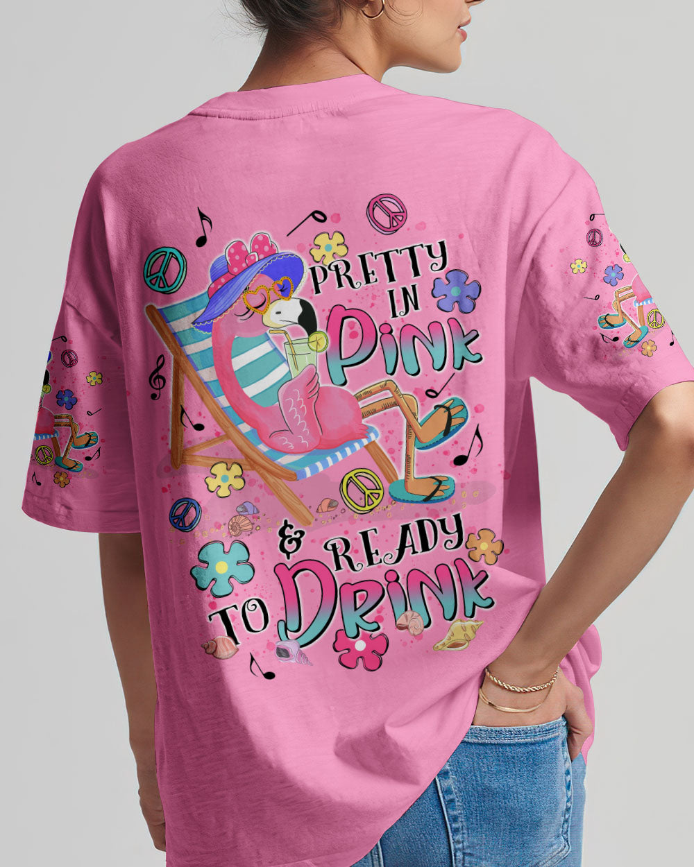 PRETTY IN PINK FLAMINGO ALL OVER PRINT - TLTR1106244