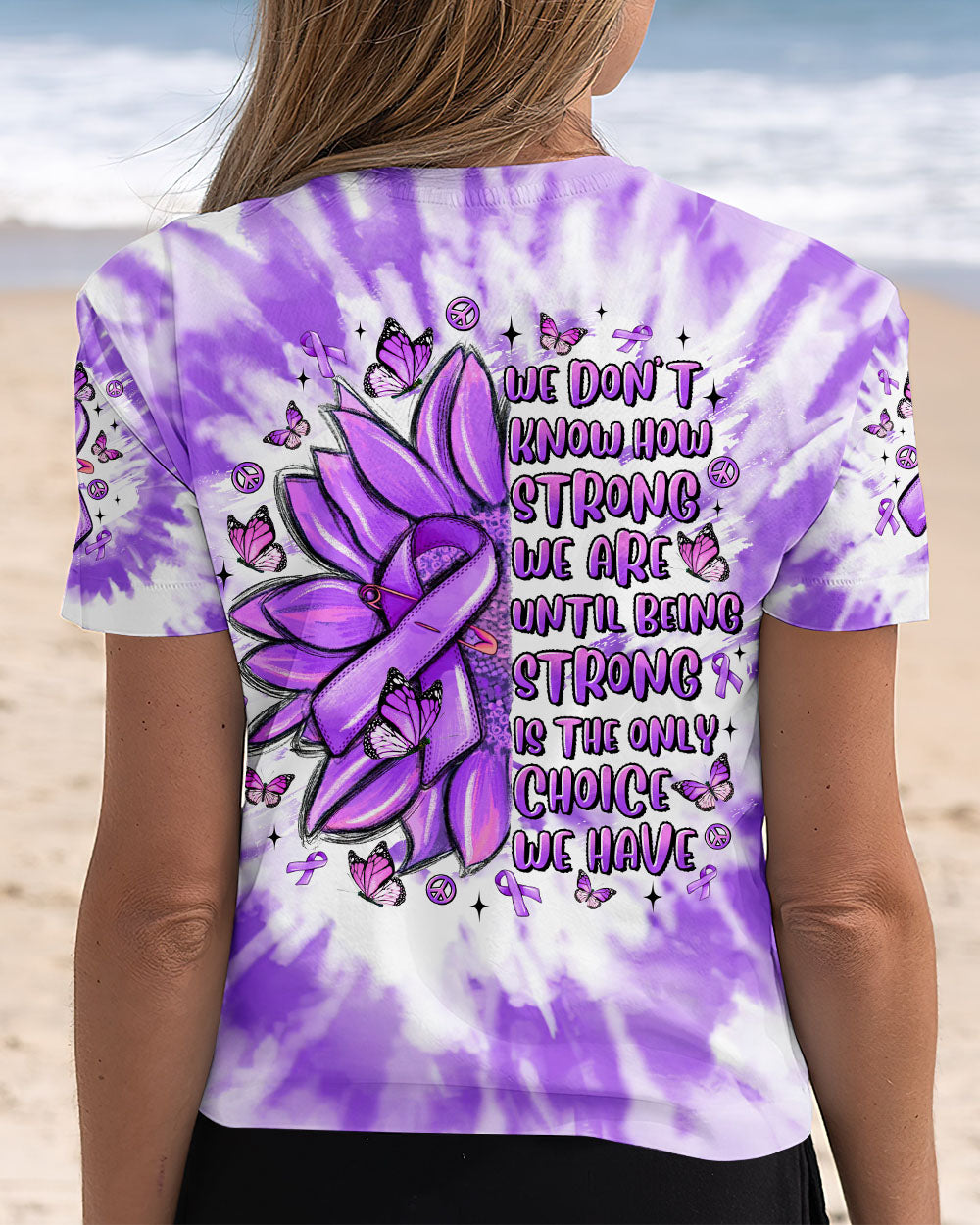 WE DON'T KNOW HOW STRONG WE ARE  SUNFLOWER  PANCREATIC CANCER AWARENESS ALL OVER PRINT - TLTR1109251