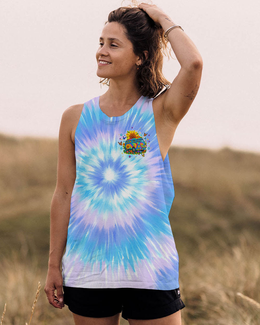 I PREFER TIE DYE AND CHAOS BUS ALL OVER PRINT - TLTW0307253