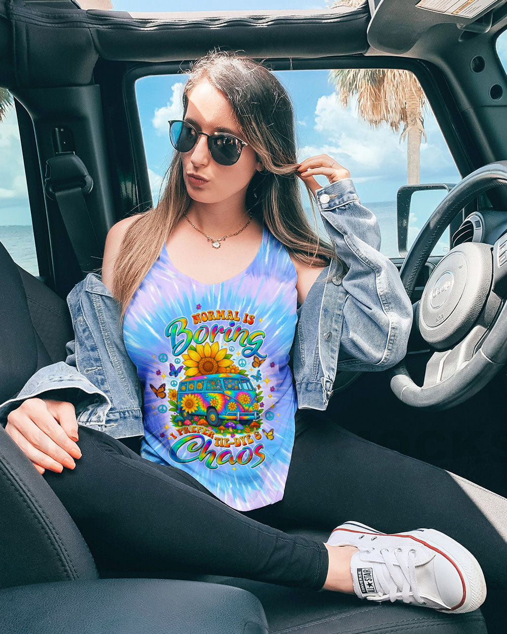 I PREFER TIE DYE AND CHAOS BUS ALL OVER PRINT - TLTW0307253