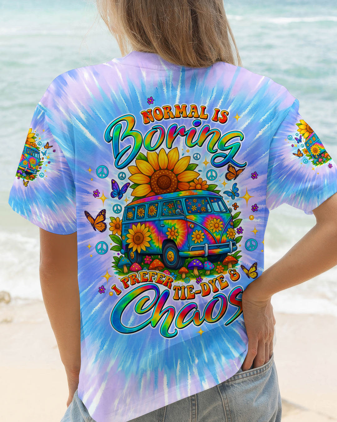 I PREFER TIE DYE AND CHAOS BUS ALL OVER PRINT - TLTW0307253