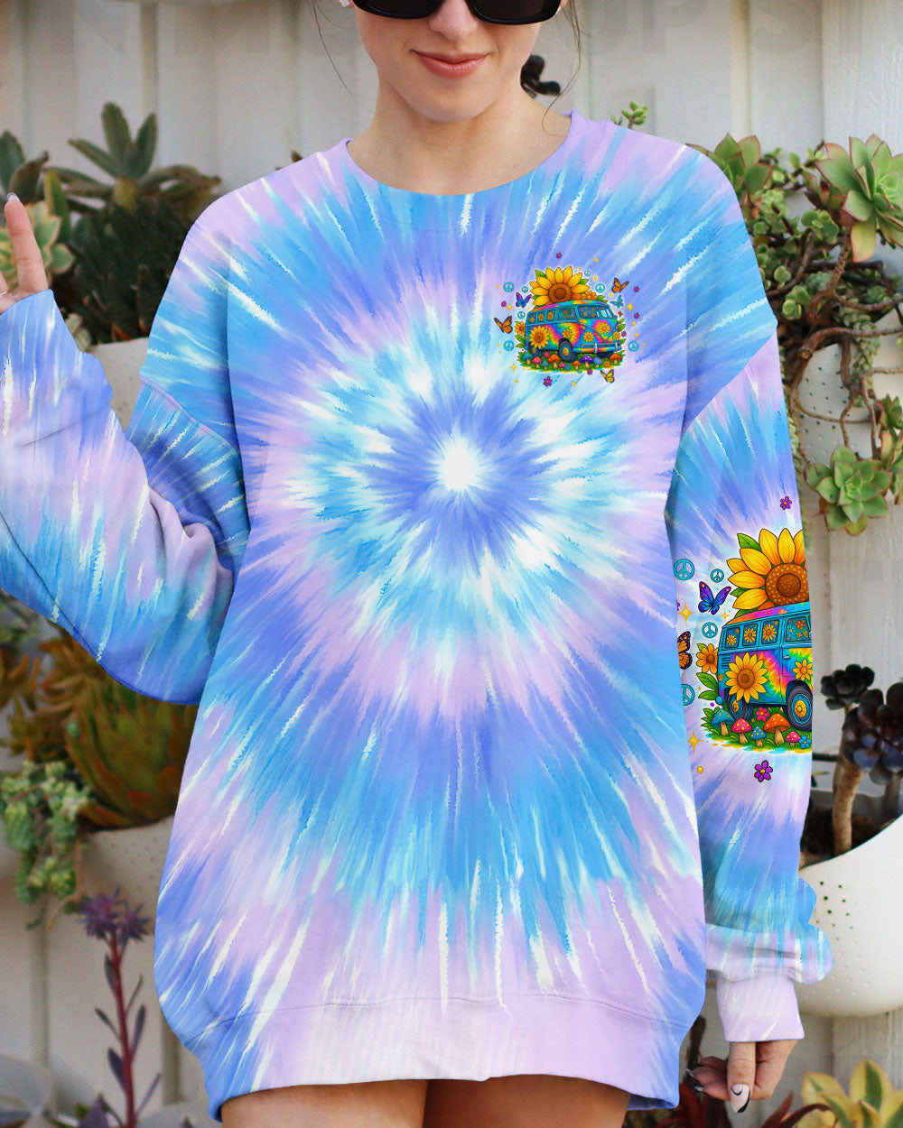 I PREFER TIE DYE AND CHAOS BUS ALL OVER PRINT - TLTW0307253