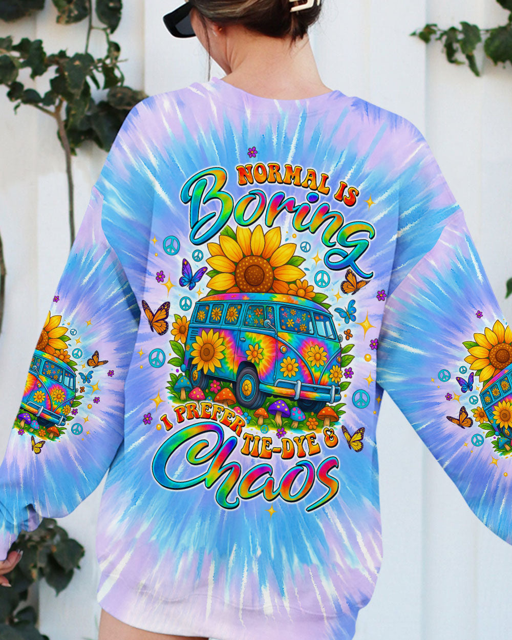 I PREFER TIE DYE AND CHAOS BUS ALL OVER PRINT - TLTW0307253