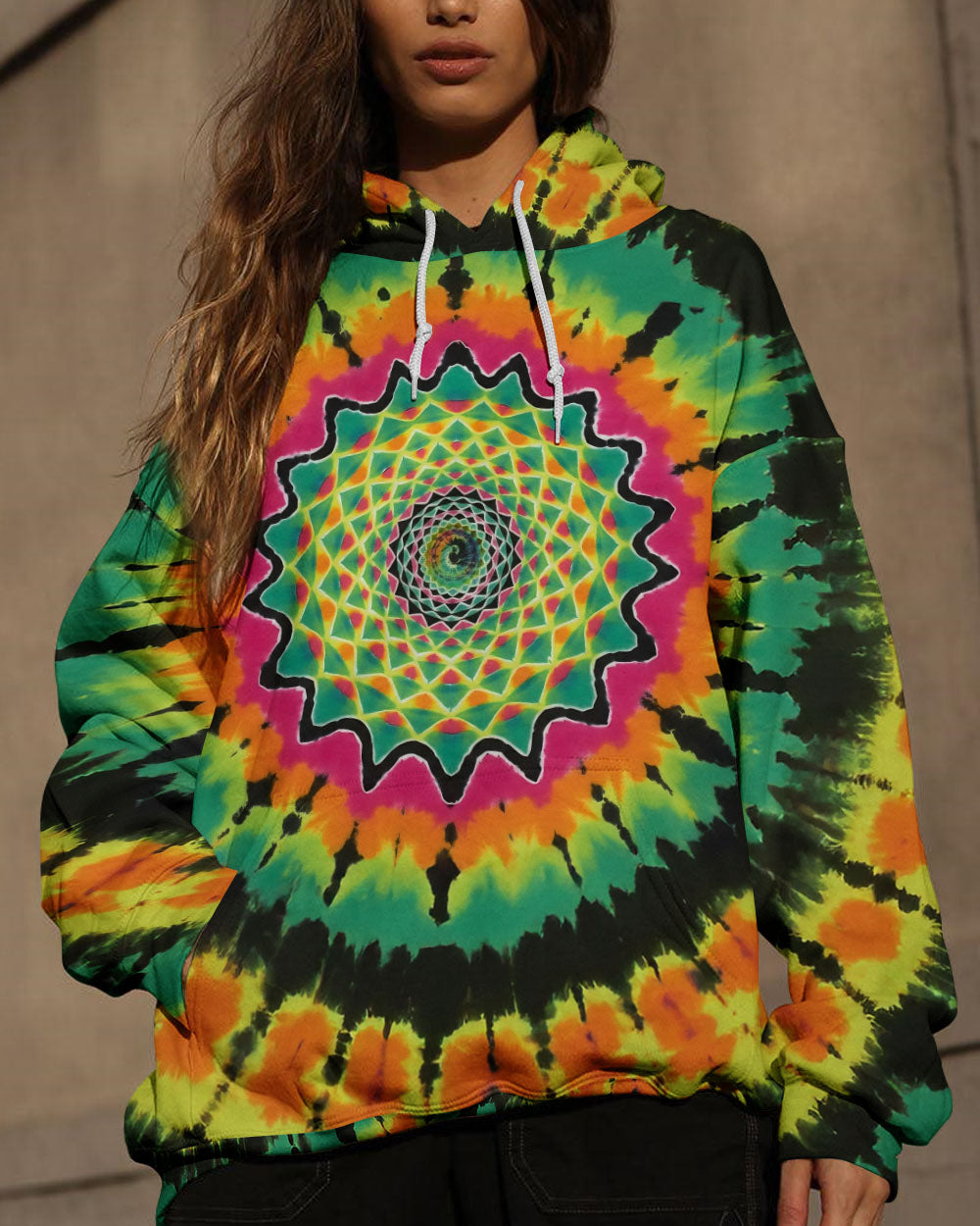 PSYCHEDELIC MANDALA TIE DYE ALL OVER PRINT - TLTW0412253