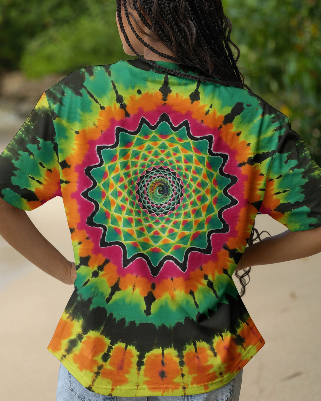 PSYCHEDELIC MANDALA TIE DYE ALL OVER PRINT - TLTW0412253