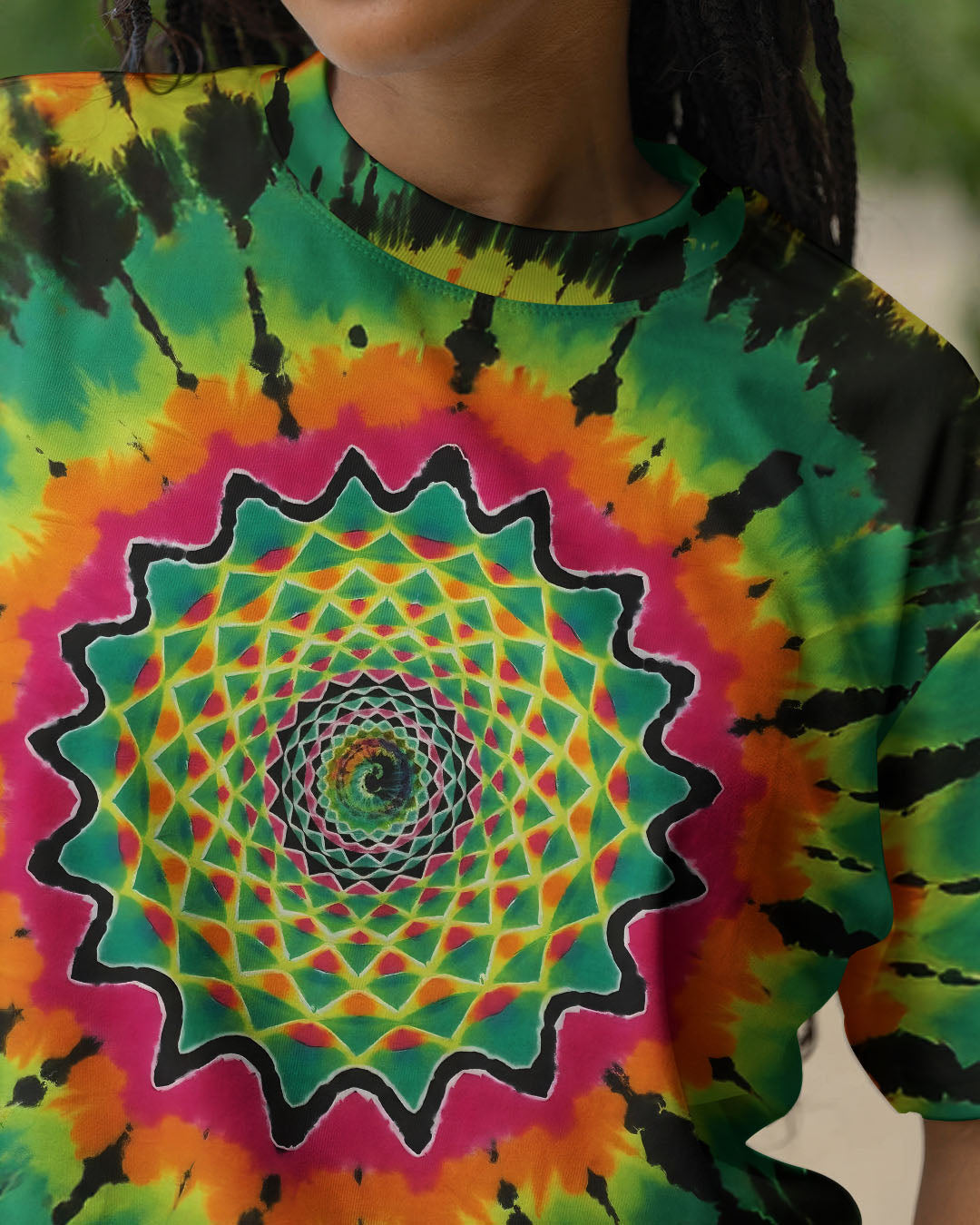 PSYCHEDELIC MANDALA TIE DYE ALL OVER PRINT - TLTW0412253