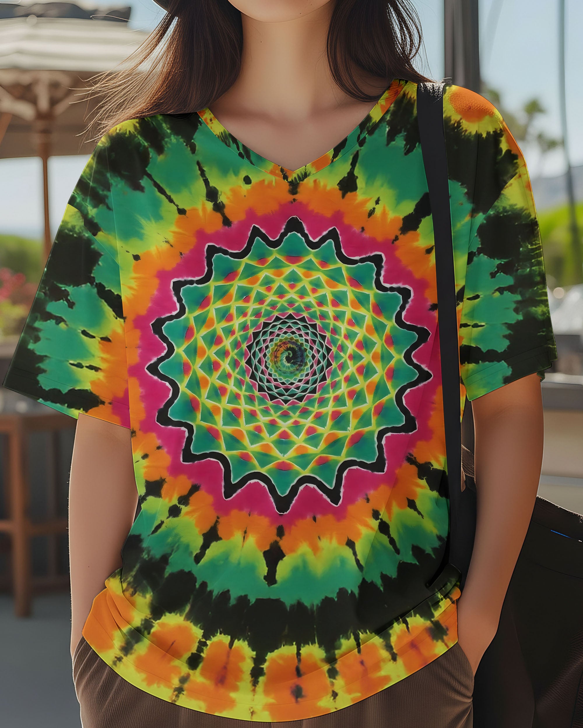 PSYCHEDELIC MANDALA TIE DYE ALL OVER PRINT - TLTW0412253