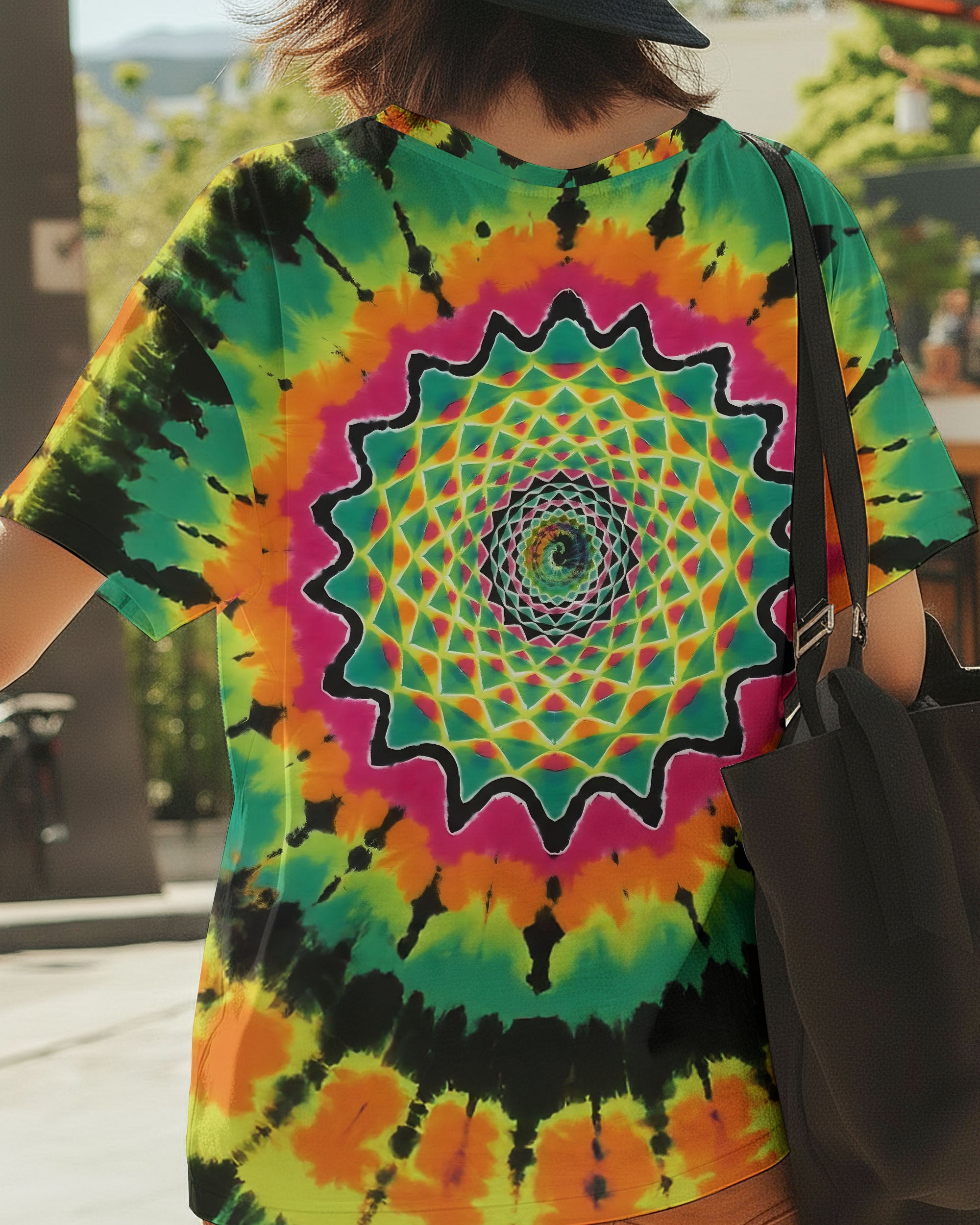 PSYCHEDELIC MANDALA TIE DYE ALL OVER PRINT - TLTW0412253