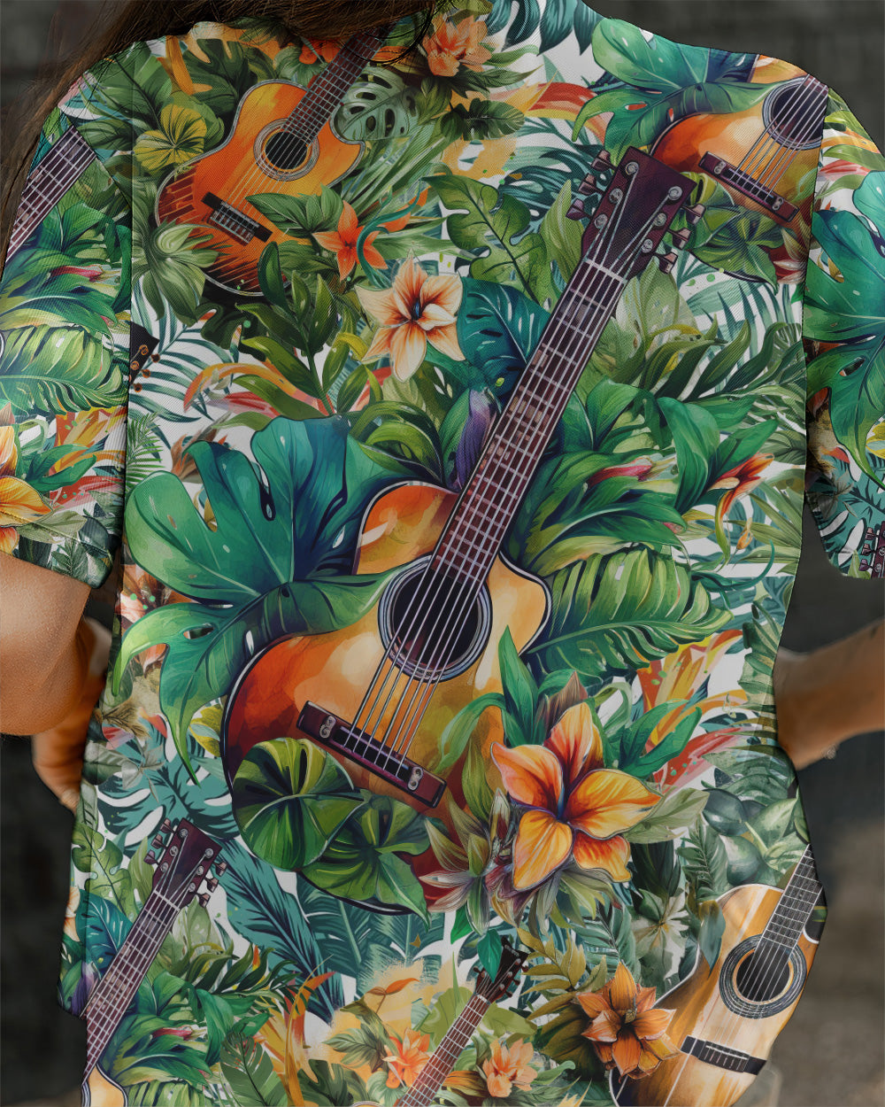 GUITAR TROPICAL HAWAIIAN SHIRT - TLTW0706233