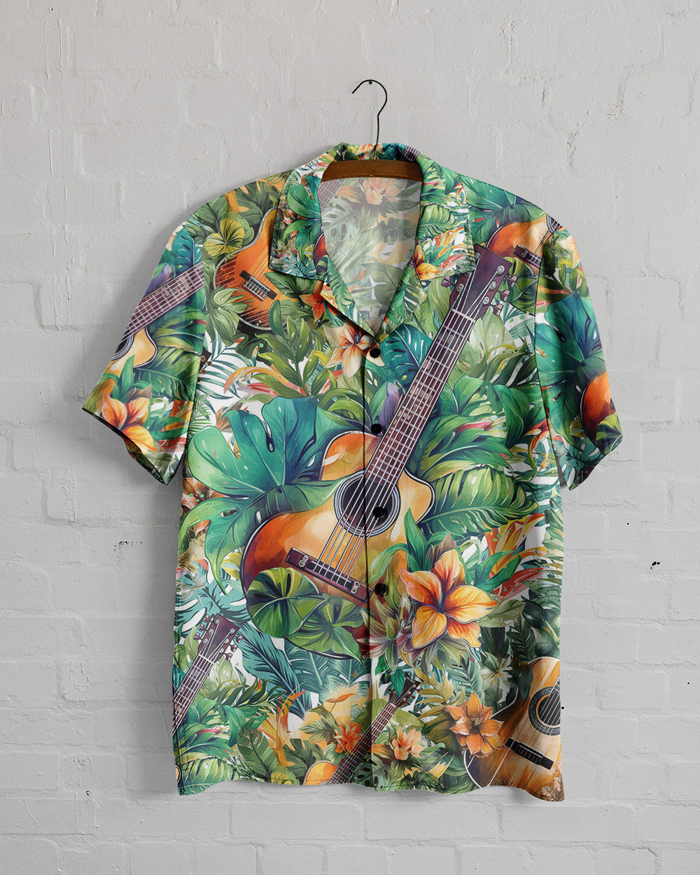 GUITAR TROPICAL HAWAIIAN SHIRT - TLTW0706233