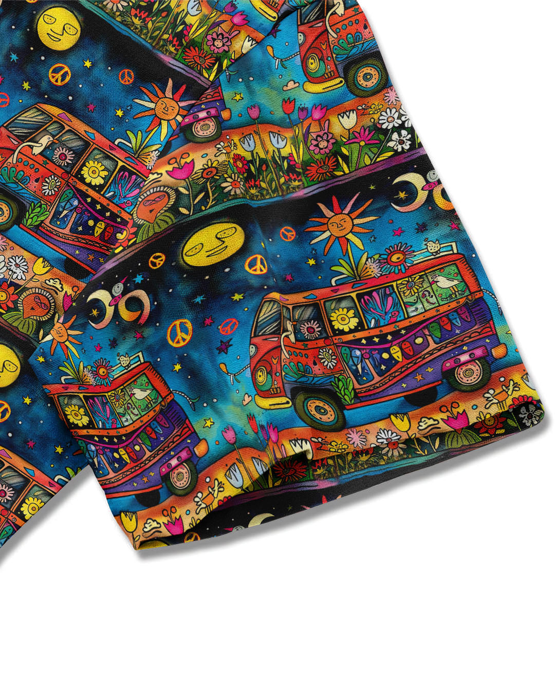 HIPPIE BUS FLOWER HAWAIIAN SHIRT - TLTW0904251