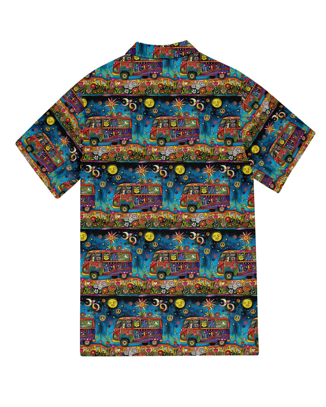 HIPPIE BUS FLOWER HAWAIIAN SHIRT - TLTW0904251