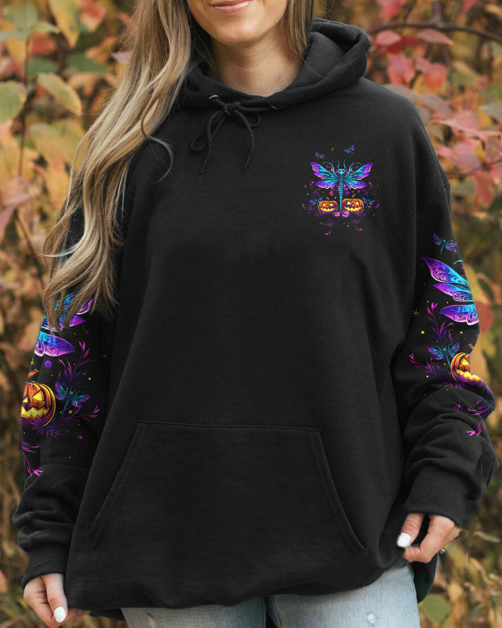 HELLO DARKNESS MY OLD FRIEND DRAGONFLY HALLOWEEN ALL OVER PRINT - TLTW1508232