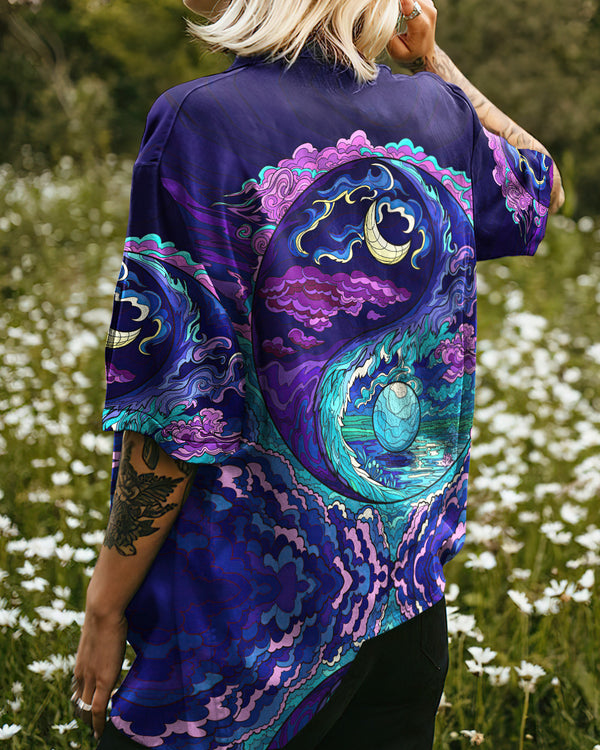 YIN YANG MOON AND SUN PSYCHEDELIC HAWAIIAN SHIRT - TLTW1906231