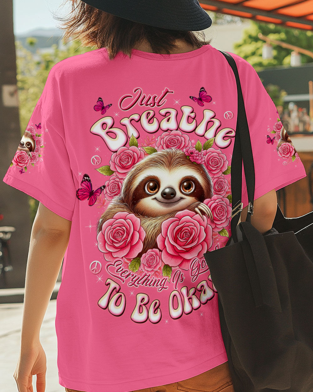 JUST BREATHE SLOTH ROSE ALL OVER PRINT - TLTW2110251