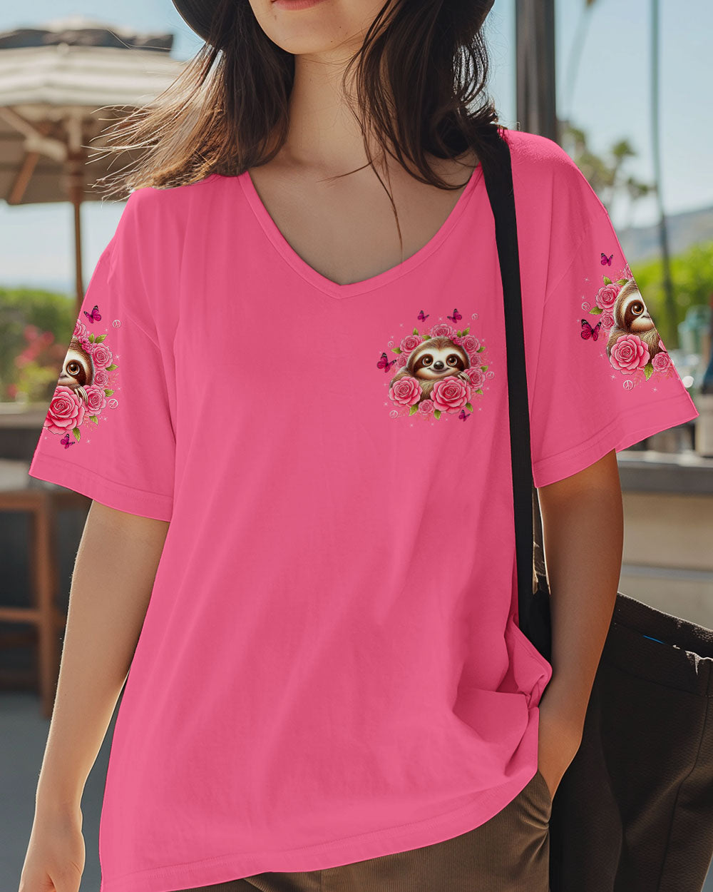 JUST BREATHE SLOTH ROSE ALL OVER PRINT - TLTW2110251