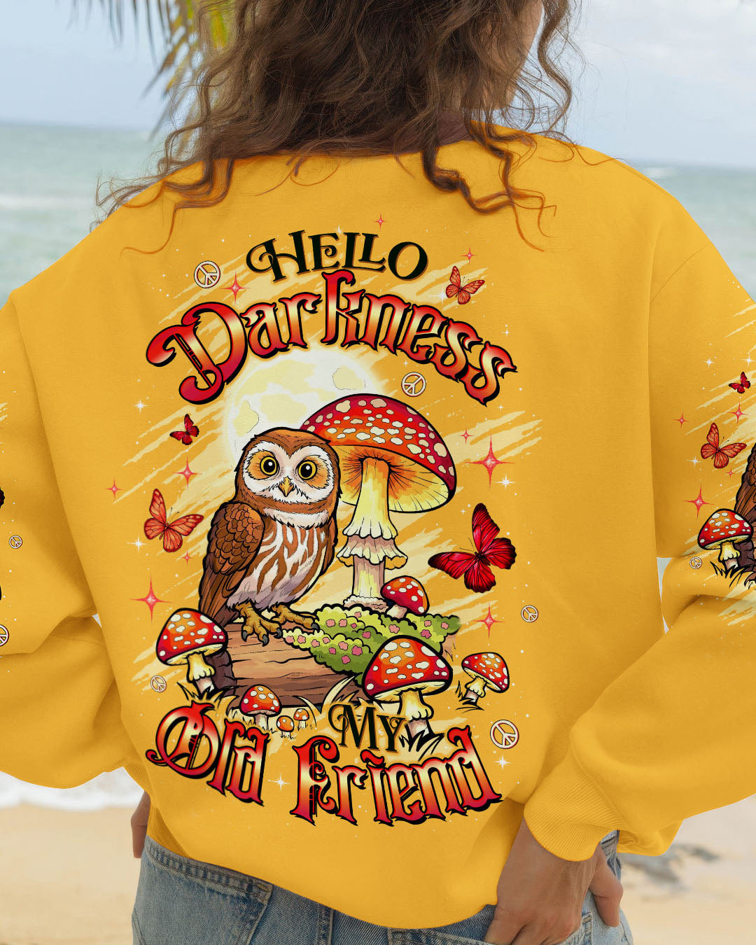 HELLO DARKNESS MY OLD FRIEND OWL ALL OVER PRINT - TLTW2909253
