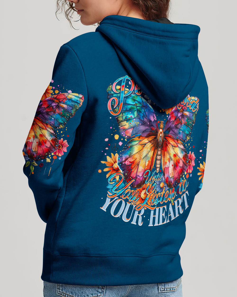 LISTEN TO YOUR HEART BUTTERFLY ALL OVER PRINT - TY0204241