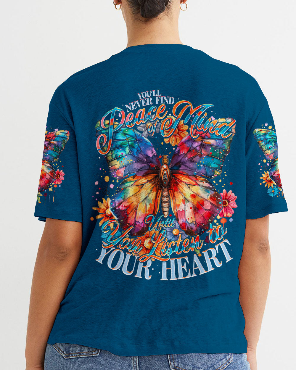 LISTEN TO YOUR HEART BUTTERFLY ALL OVER PRINT - TY0204241