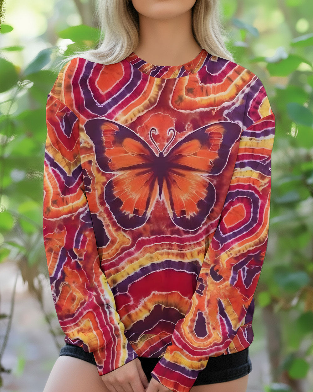 BUTTERFLY TIE DYE ALL OVER PRINT - TYPQ0212251