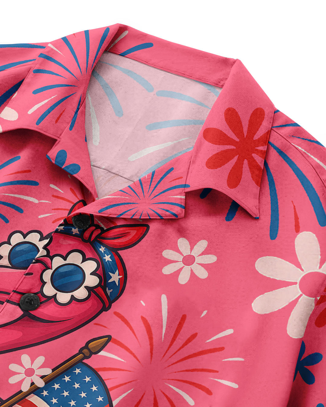 PRETTY IN PINK FLAMINGO HAWAIIAN SHIRT - TYQY1305256