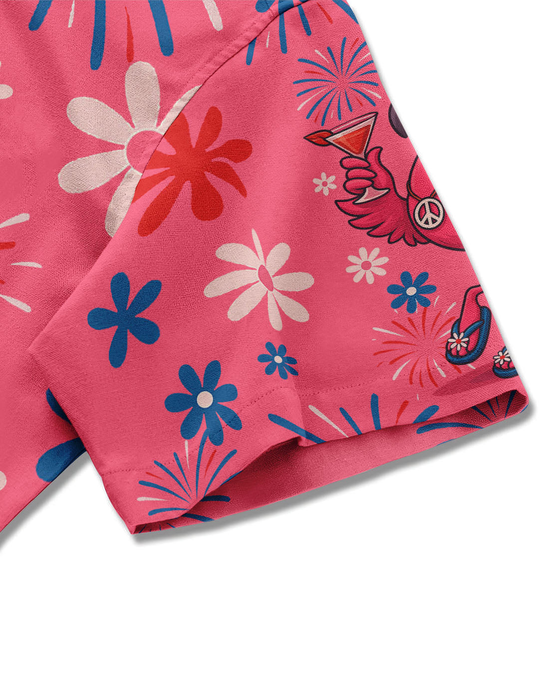PRETTY IN PINK FLAMINGO HAWAIIAN SHIRT - TYQY1305256