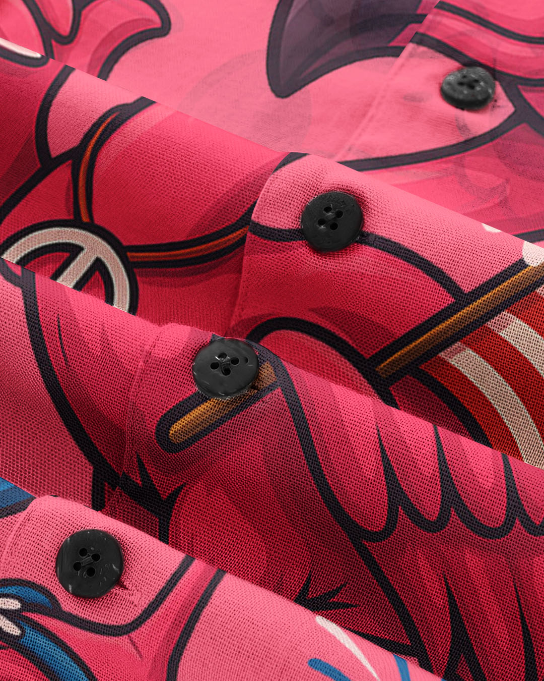 PRETTY IN PINK FLAMINGO HAWAIIAN SHIRT - TYQY1305256