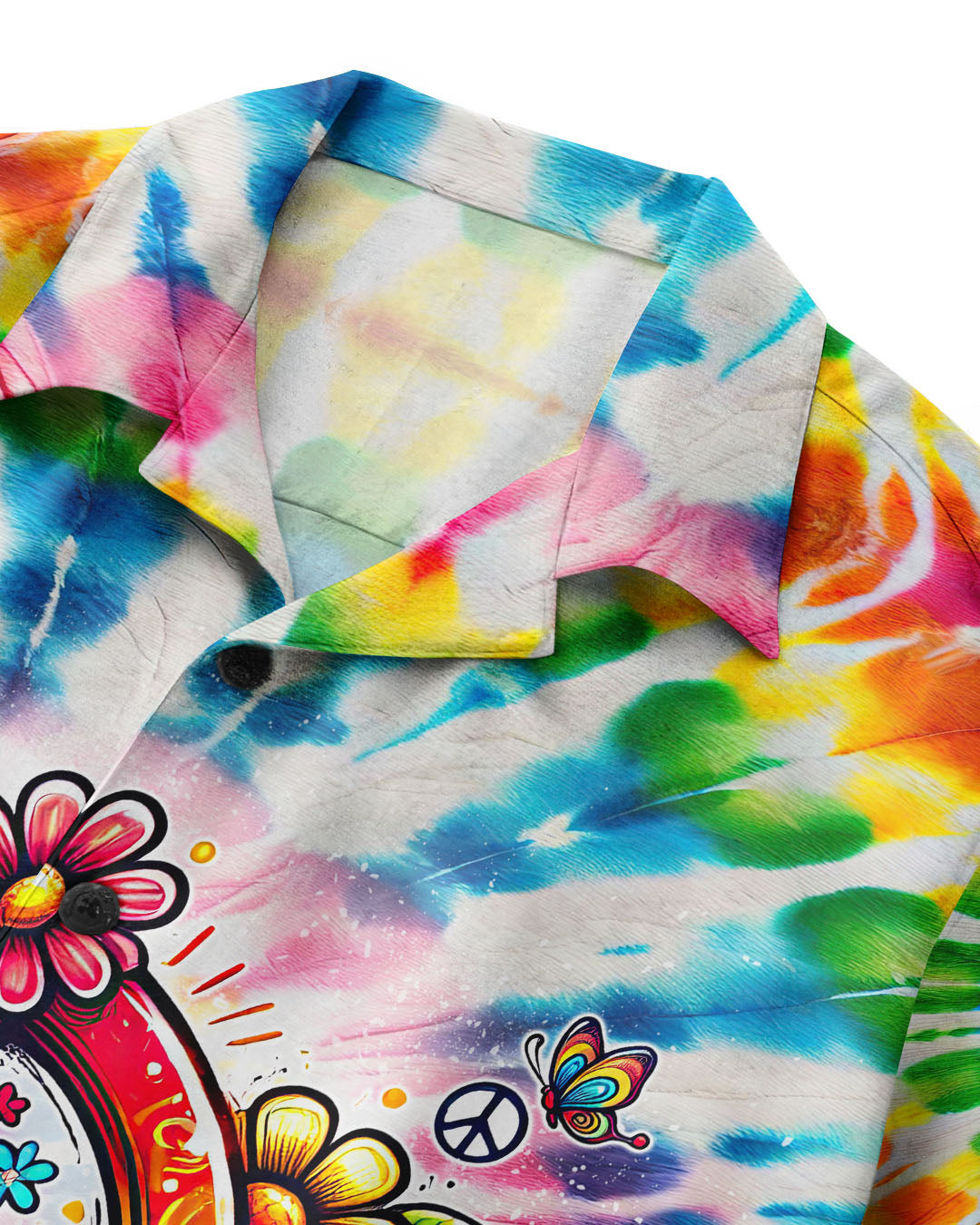 IMAGINE ALL THE PEOPLE LIVING LIFE IN PEACE TIE DYE HAWAIIAN SHIRT - TYQY1504256