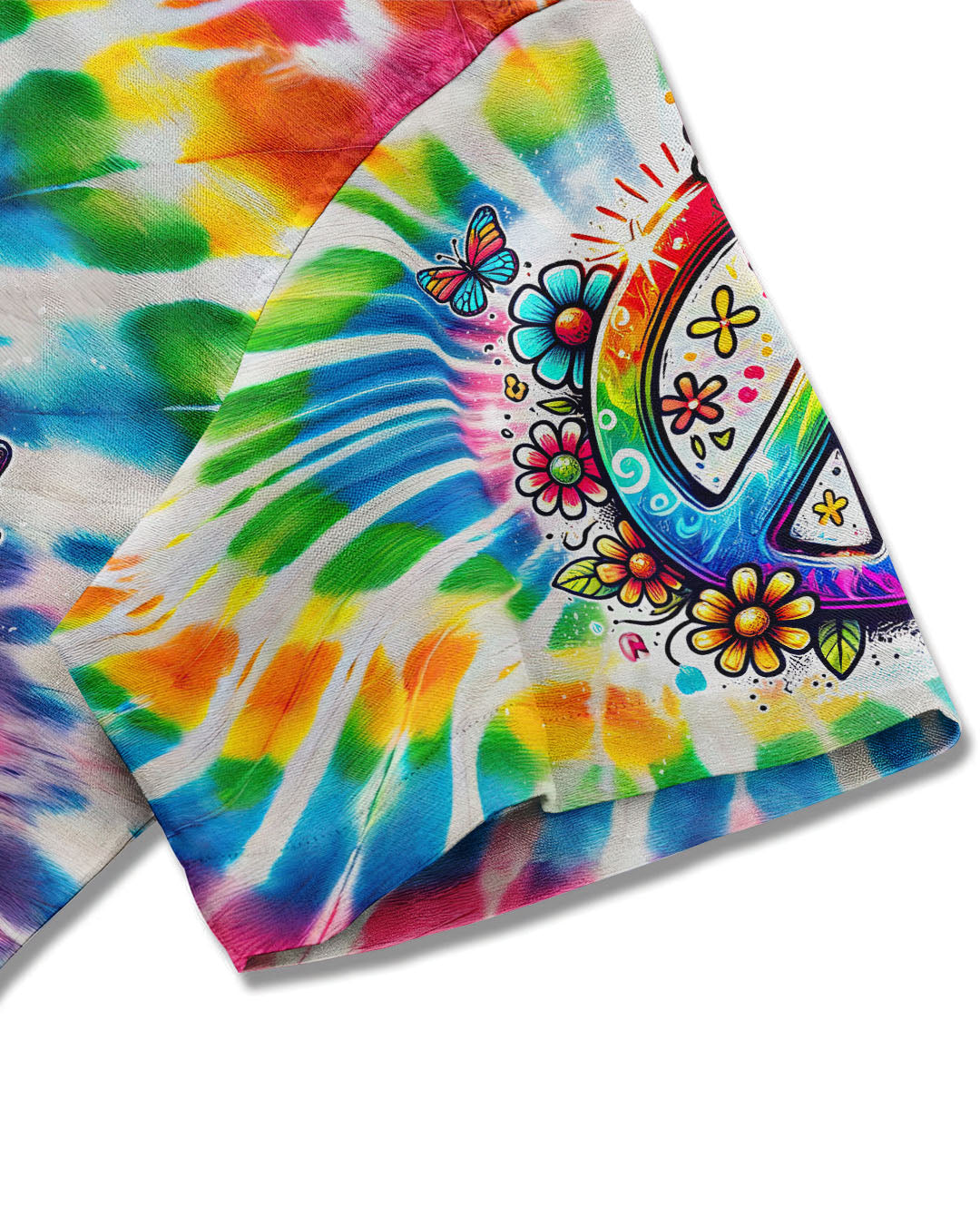IMAGINE ALL THE PEOPLE LIVING LIFE IN PEACE TIE DYE HAWAIIAN SHIRT - TYQY1504256