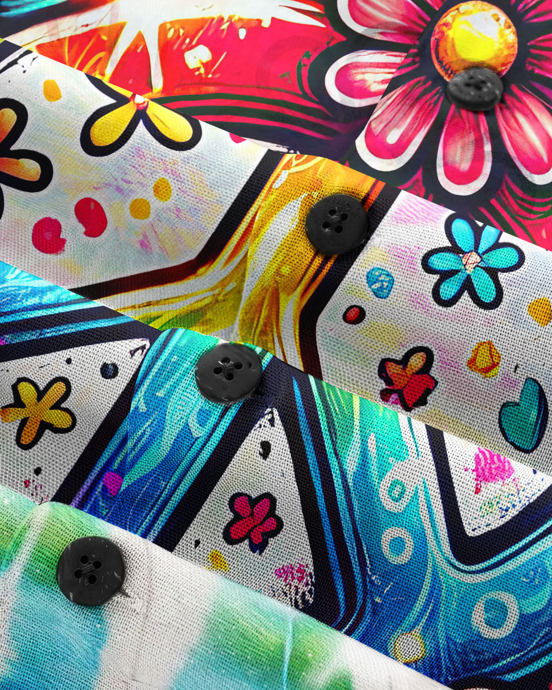 IMAGINE ALL THE PEOPLE LIVING LIFE IN PEACE TIE DYE HAWAIIAN SHIRT - TYQY1504256
