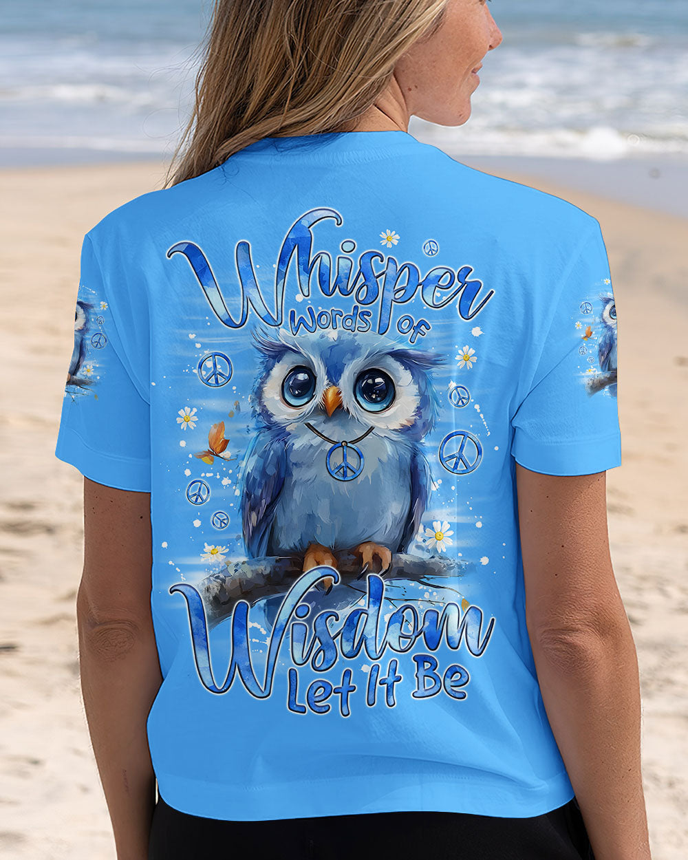 WHISPER WORDS OF WISDOM LET IT BE OWL ALL OVER PRINT - TYQY1809254