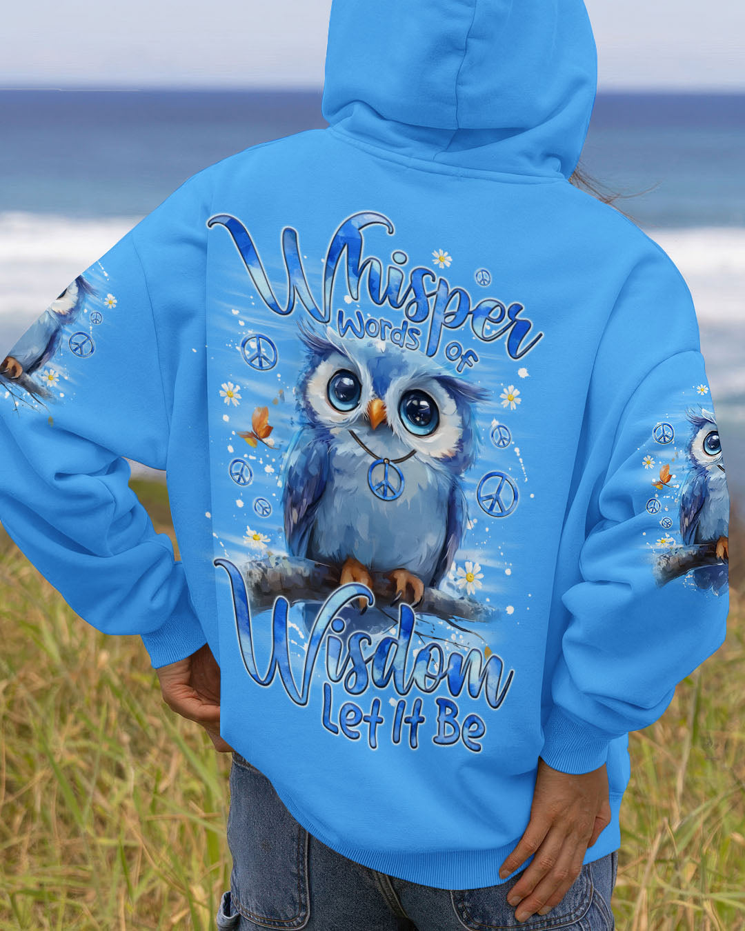 WHISPER WORDS OF WISDOM LET IT BE OWL ALL OVER PRINT - TYQY1809254
