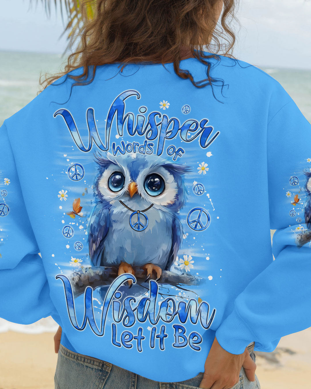 WHISPER WORDS OF WISDOM LET IT BE OWL ALL OVER PRINT - TYQY1809254