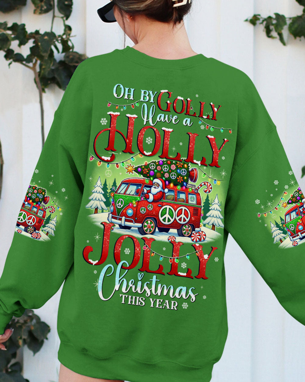 OH BY GOLLY SANTA CLAUS CHRISTMAS ALL OVER PRINT - TYTD0910242