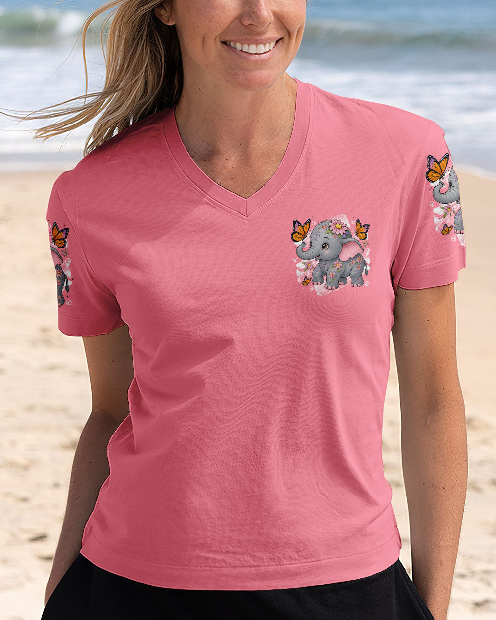 IN A WORLD WHERE YOU CAN BE ANYTHING BE KIND ELEPHANT ALL OVER PRINT - TYTD2407252
