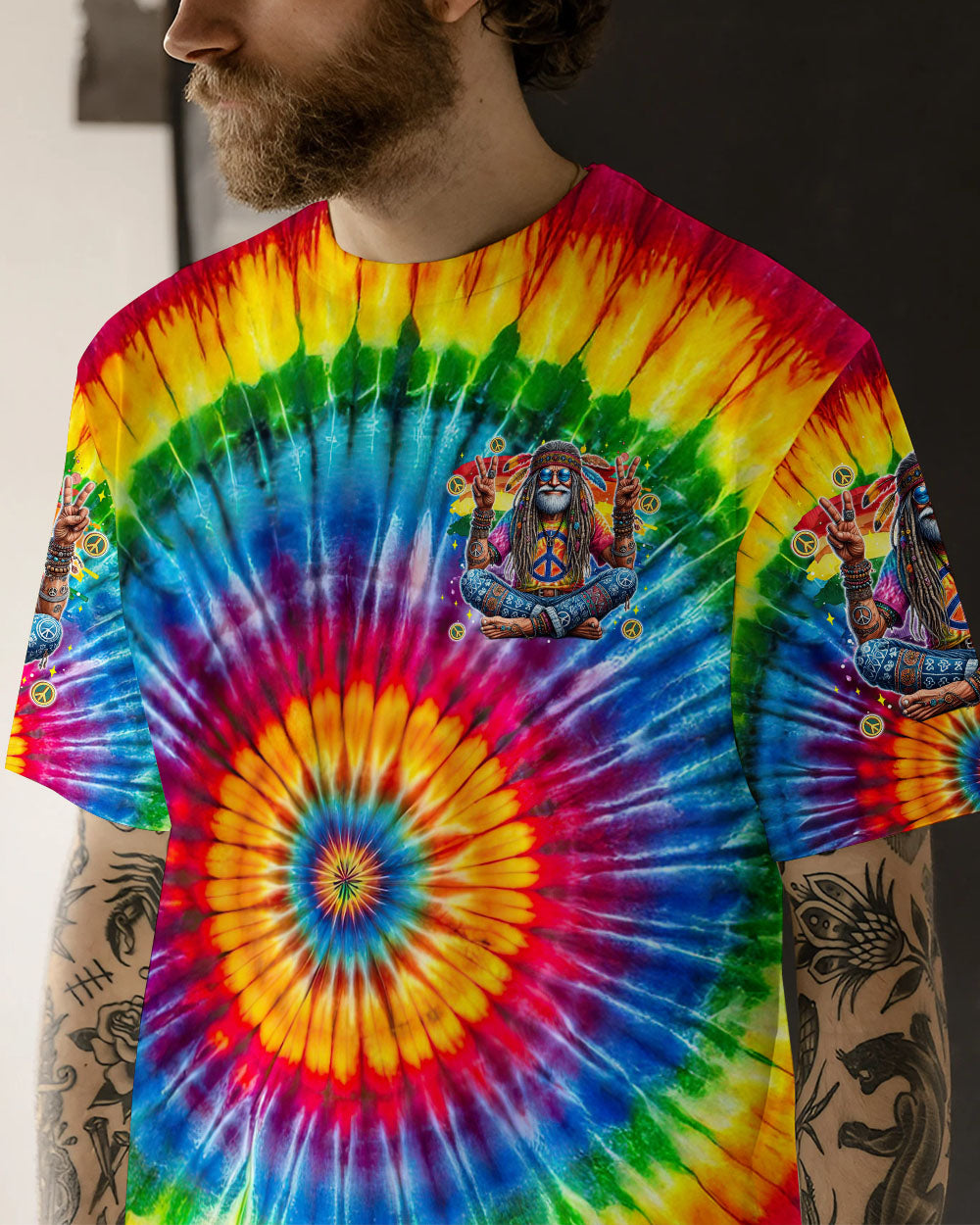 OLD HIPPIES TIE DYE ALL OVER PRINT - TYTM0403254