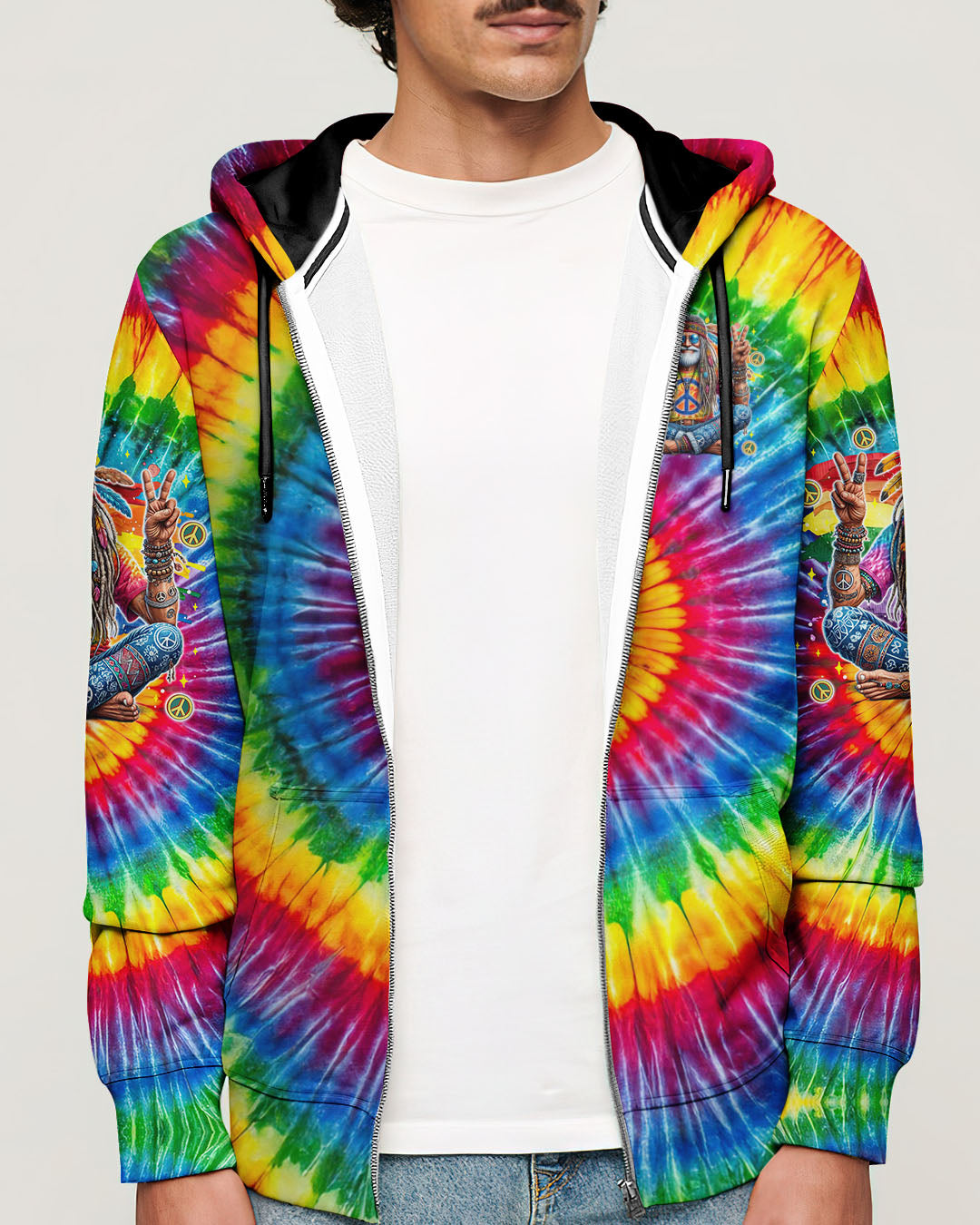 OLD HIPPIES TIE DYE ALL OVER PRINT - TYTM0403254