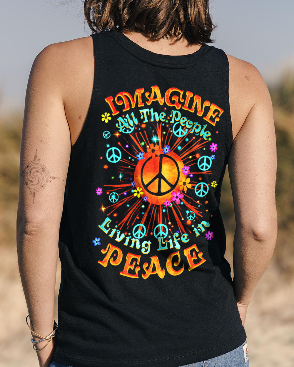 IMAGINE ALL THE PEOPLE LIVING LIFE IN PEACE SUN ALL OVER PRINT - TYTM2806242