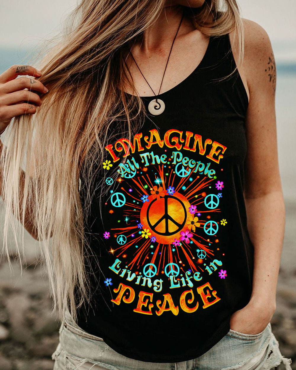 IMAGINE ALL THE PEOPLE LIVING LIFE IN PEACE SUN ALL OVER PRINT - TYTM2806242