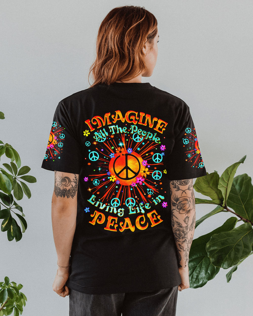 IMAGINE ALL THE PEOPLE LIVING LIFE IN PEACE SUN ALL OVER PRINT - TYTM2806242