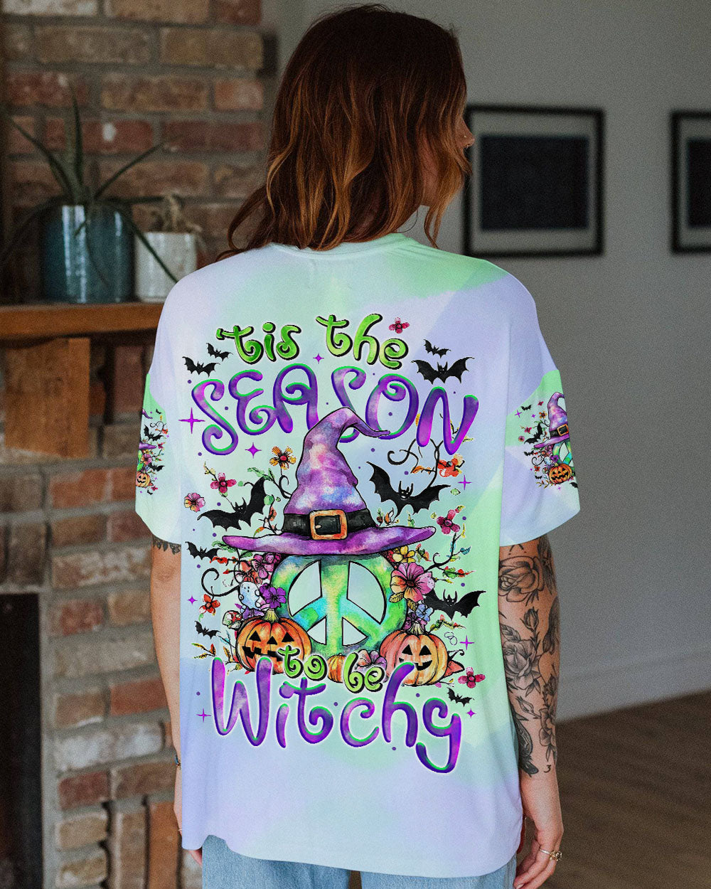 'TIS THE SEASON TO BE WITCHY HALLOWEEN ALL OVER PRINT - TYTM2808241