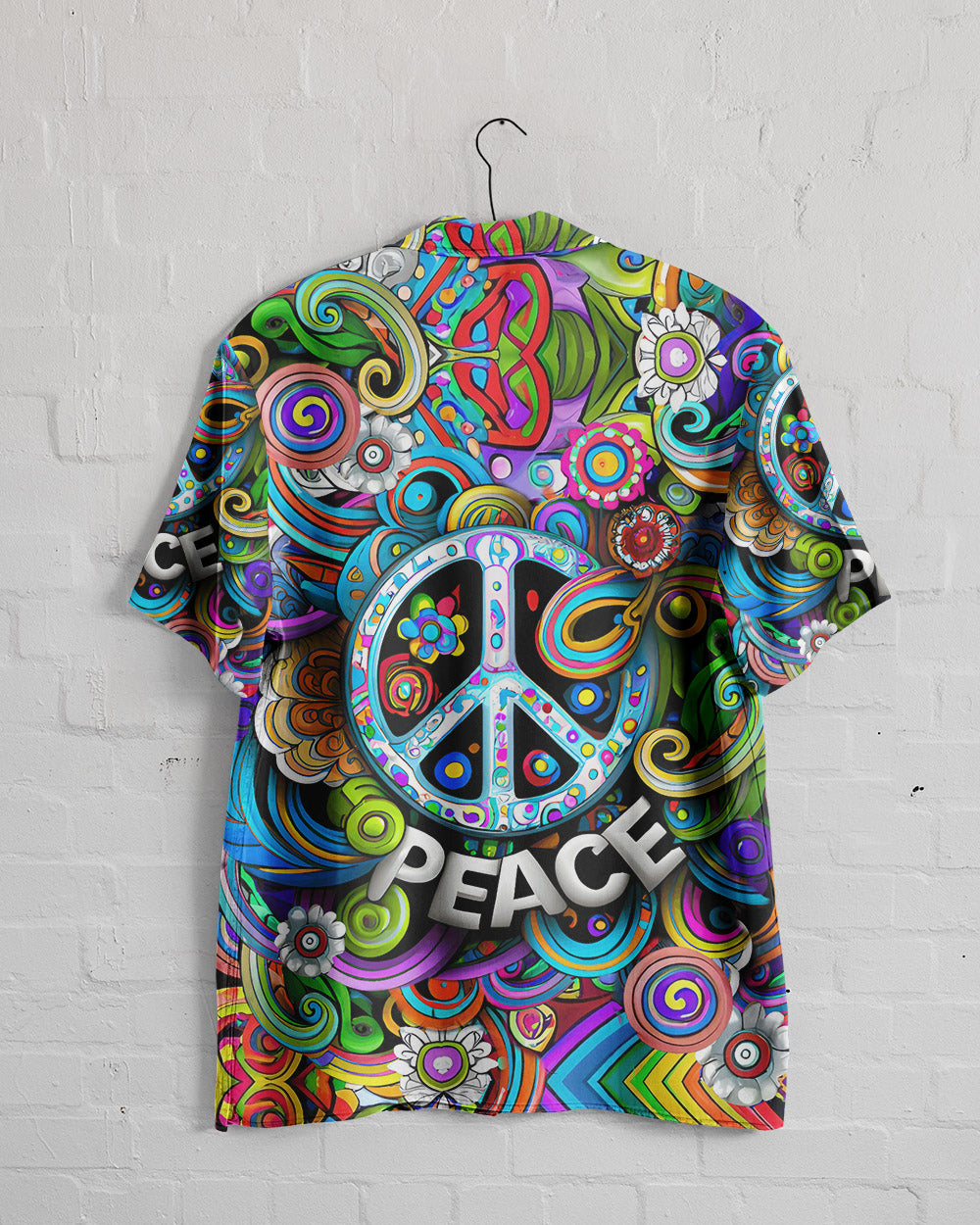 PEACE TRIPPY HIPPIE HAWAIIAN SHIRT - YHLN2505232