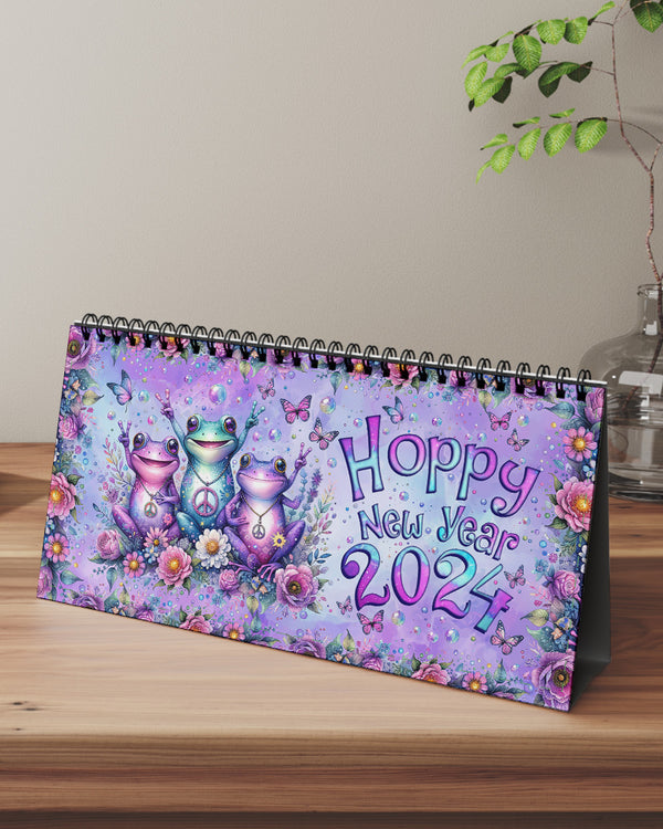 HOPPY NEW YEAR FROG 2024 DESK CALENDAR - TLNZ3011231