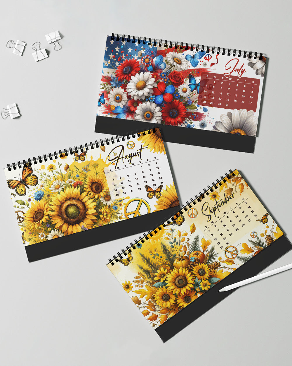 HIPPIE SOUL WILDFLOWERS 2024 DESK CALENDAR - TY2811233