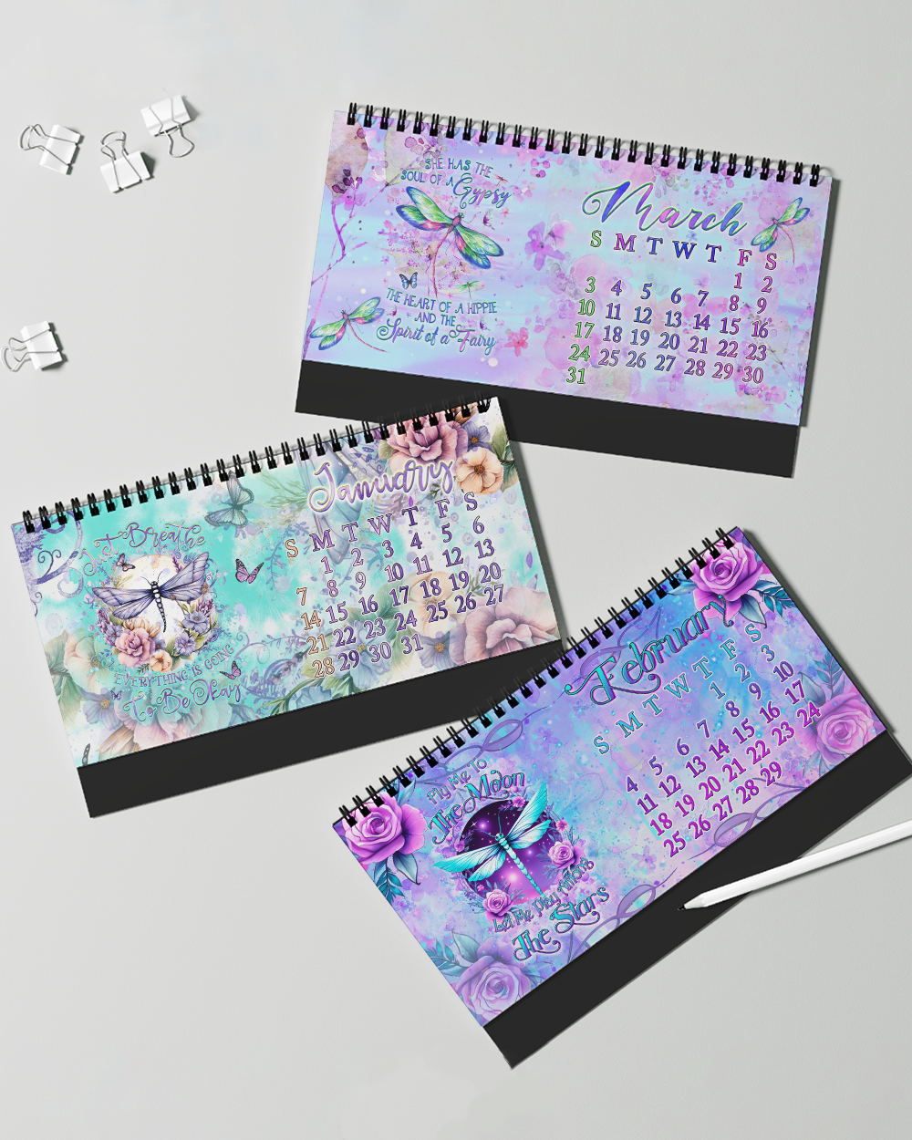 HIPPIE SPIRIT 2024 DESK CALENDAR - YHDU2311234