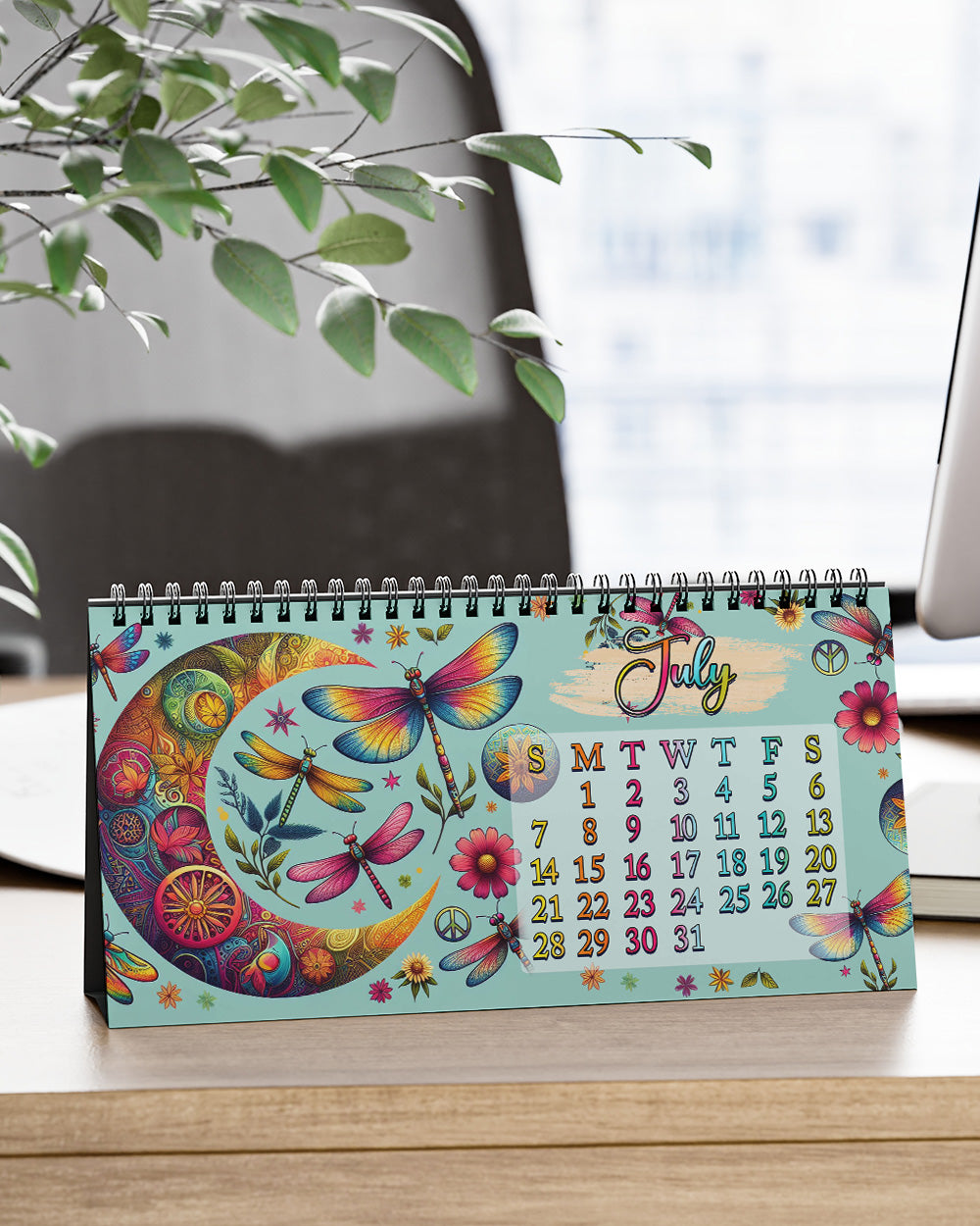 HIPPIE SOUL DRAGONFLY 2024 DESK CALENDAR - YHKD0112232