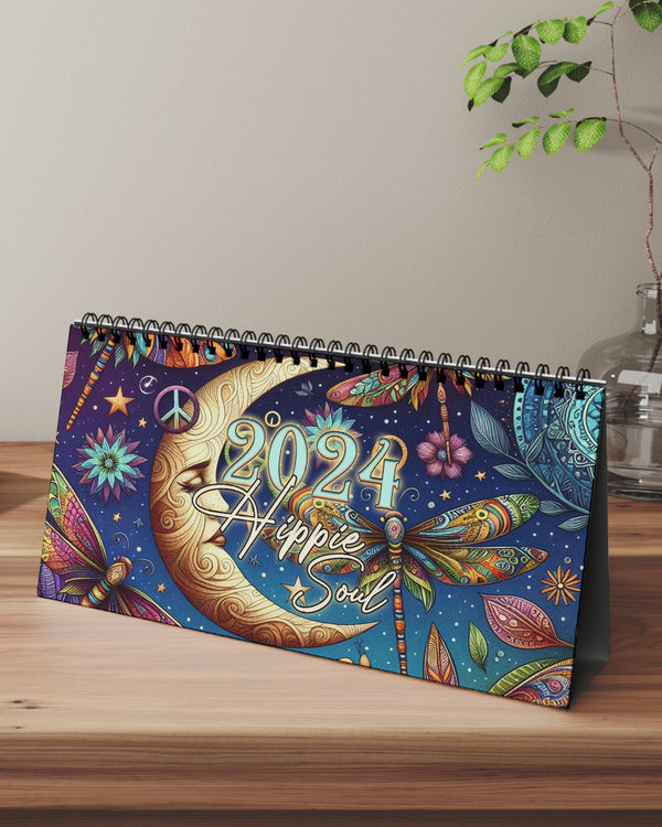 HIPPIE SOUL DRAGONFLY 2024 DESK CALENDAR - YHKD0112232