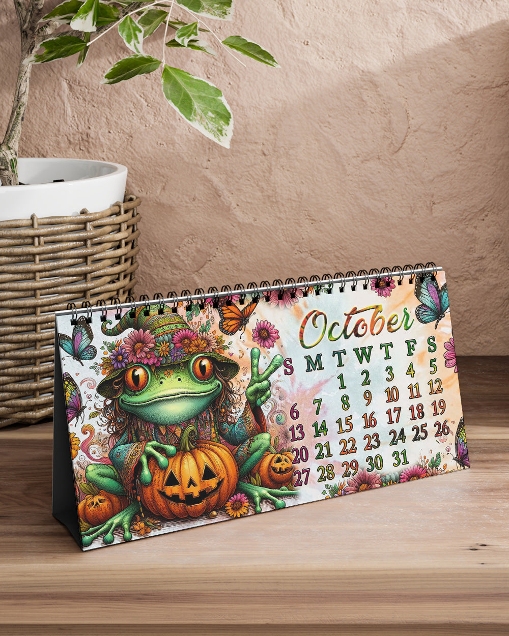 BE YOU FROG HIPPIE 2024 DESK CALENDAR - YHLN0112232