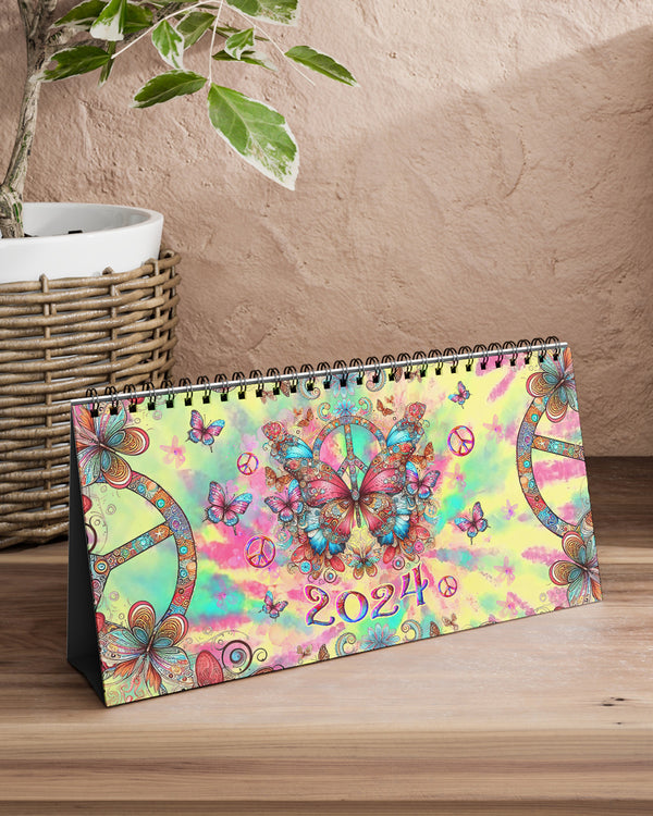 HIPPIE SOUL BUTTERFLY 2024 DESK CALENDAR - YHLT0311233